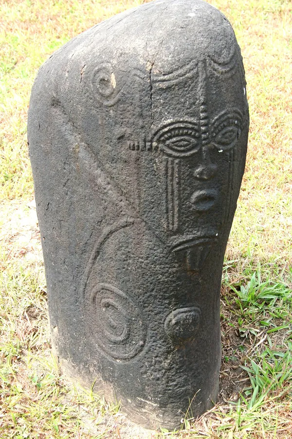 Carved Ikom monolith